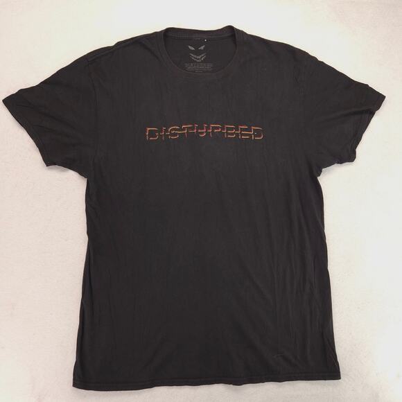 Disturbed 2022 Tour Band Graphic T Shirt Adult Mens Size Extra Large XL Black - Picture 2 of 9